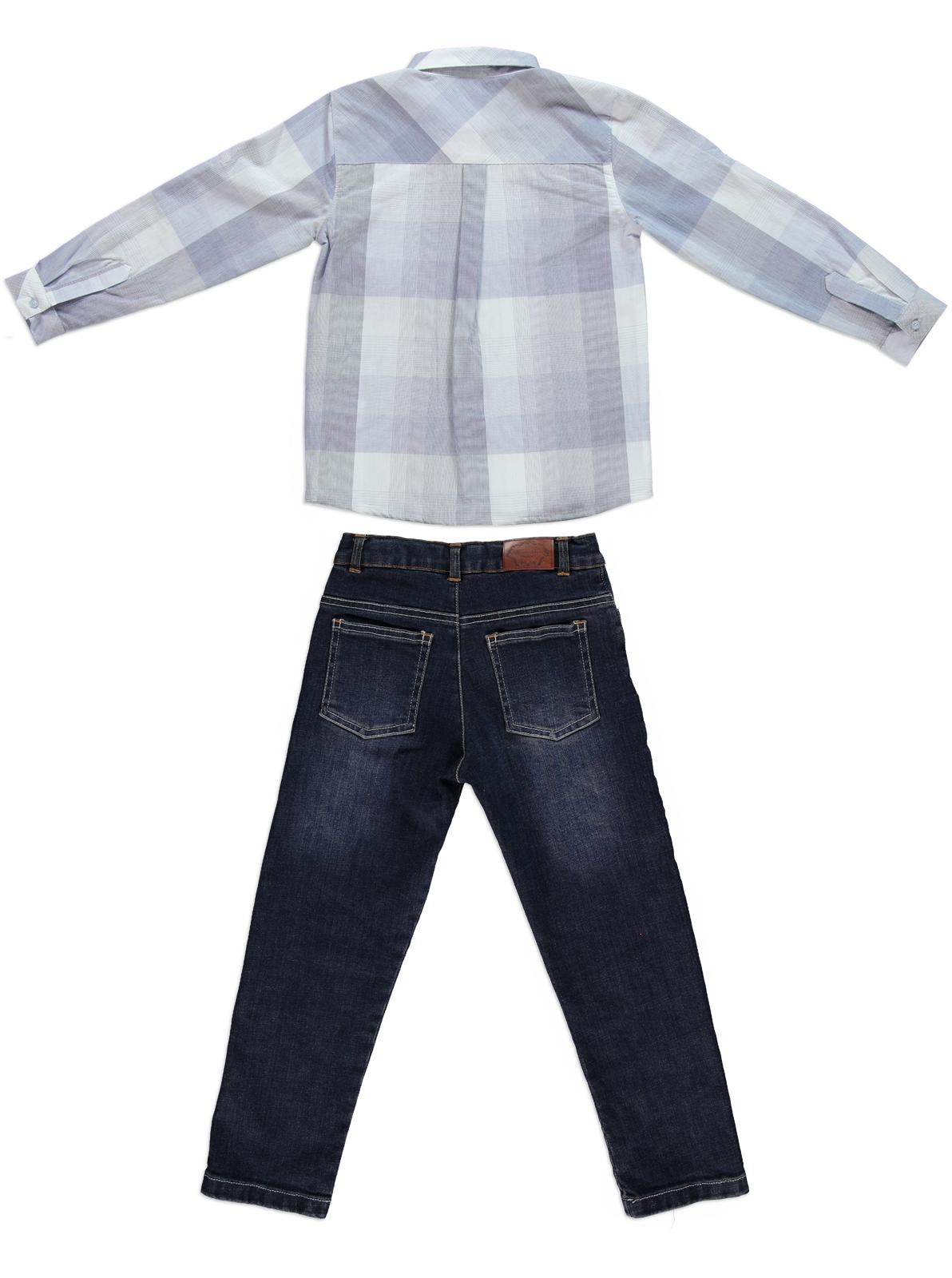 Yelkenli Gömlekli Kot Pantolonlu Takım